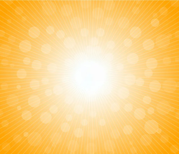 Hot sun lights, abstract summer background vector illustration — Stock Vector