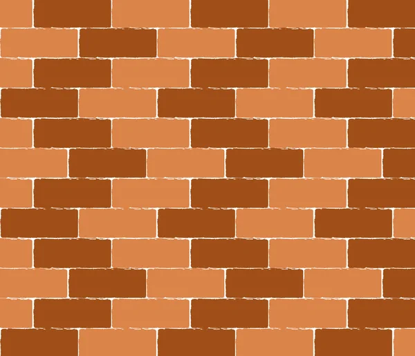 Brick wall seamless Vector illustration background - texture pattern for continuous replicate — Stock Vector