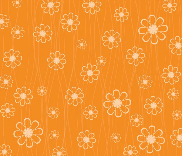 Fundo vetorial com flores — Vetor de Stock