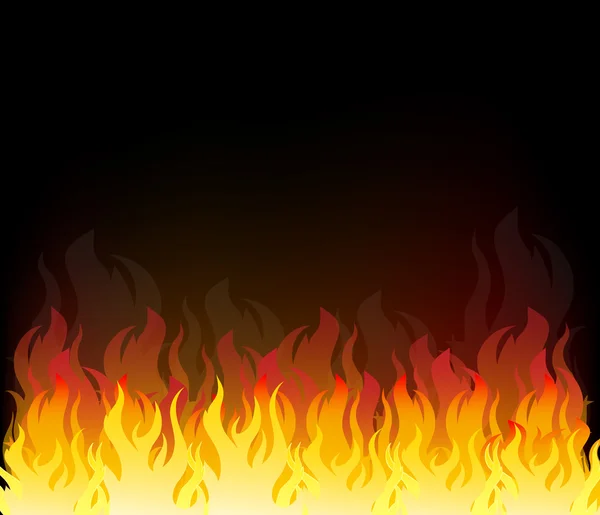 Vector Illustration of Fire Elements — Stock Vector