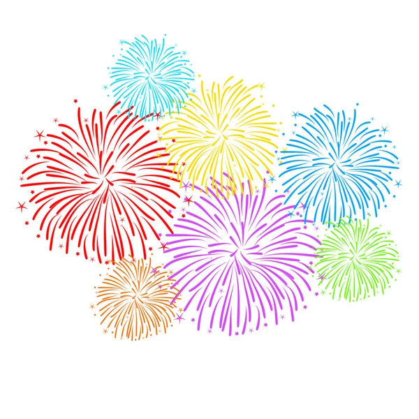 Fondo de fuegos artificiales vectoriales — Vector de stock