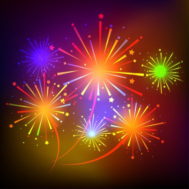 vektör havai fişek arka plan