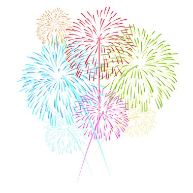 vektör havai fişek arka plan