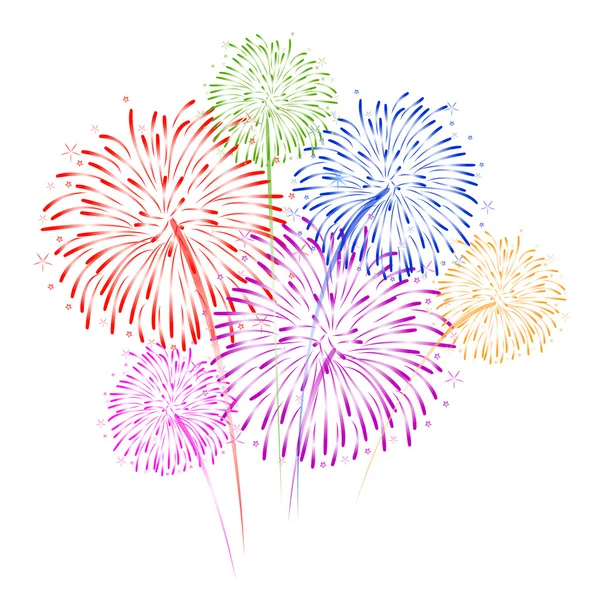 Fondo de fuegos artificiales vectoriales — Vector de stock