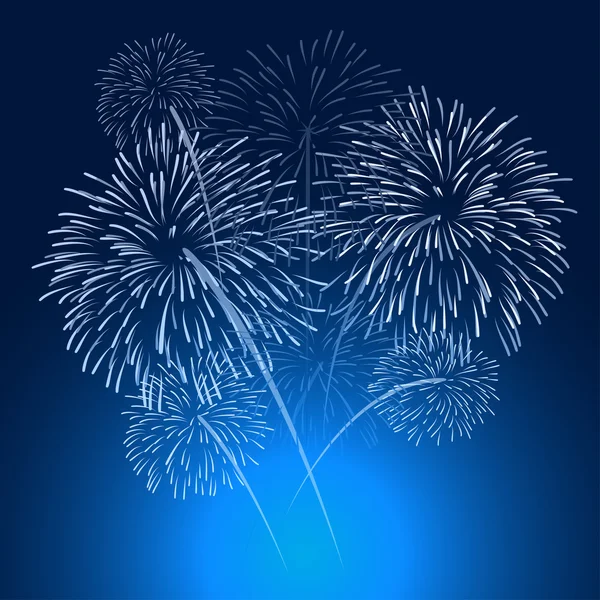 Vektorové pozadí aplikace fireworks — Stockový vektor