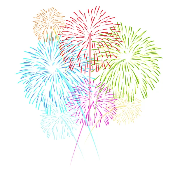 Fondo de fuegos artificiales vectoriales — Vector de stock