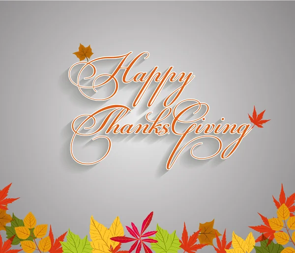 Happy Thanksgiving vector illustration Design Elements - Stok Vektor