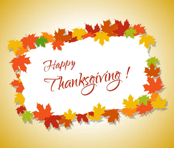 Happy thanksgiving en herfst — Stockvector