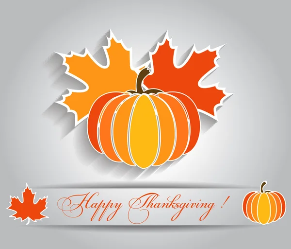 Happy thanksgiving och hösten — Stock vektor