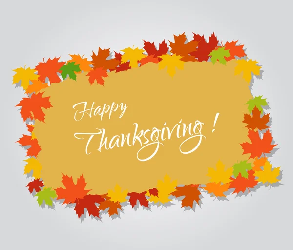 Happy thanksgiving en herfst — Stockvector