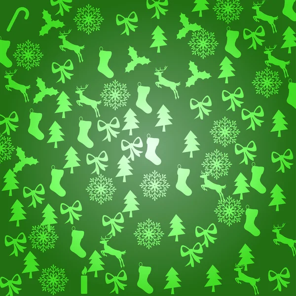 God jul med dekorationer element — Stock vektor