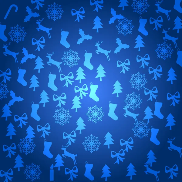 Feliz Navidad con elementos decorativos — Vector de stock