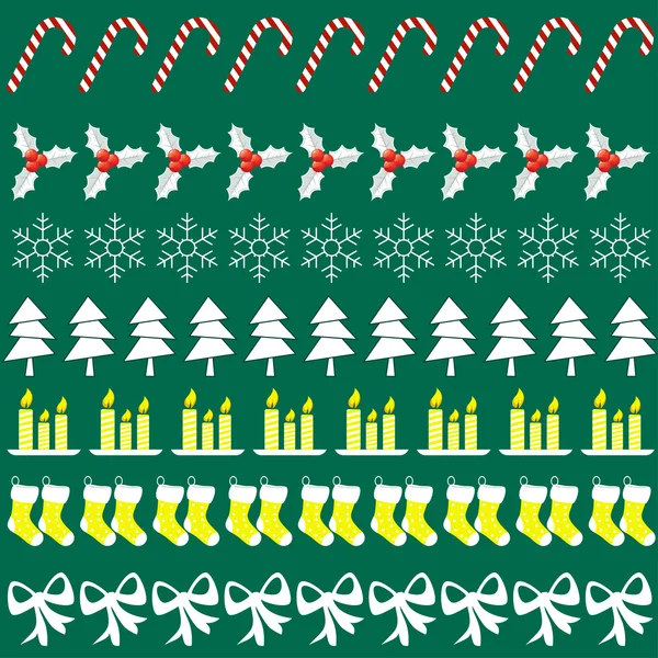 Merry Christmas with decorations elements — Stock Vector