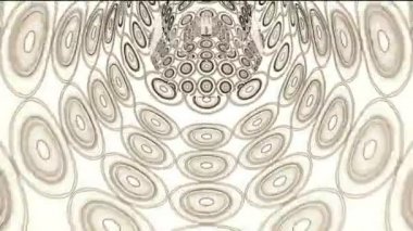 Yazılı çizilmiş biçim çizgi filminde daireler deseni olan bir tünelin kusursuz animasyonu.