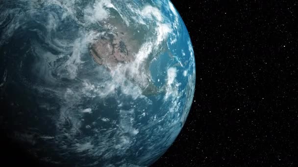 Planeta obrotowa. Ziemski glob. Projekt mapy świata. — Wideo stockowe