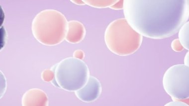 Hızla büyüyen kürelerin üç boyutlu soyut canlandırması