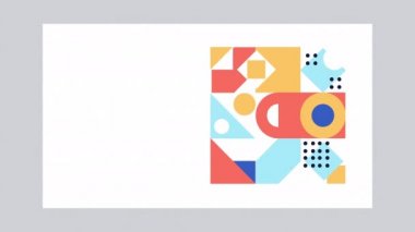 Düz biçim canlandırmasında soyut arkaplan