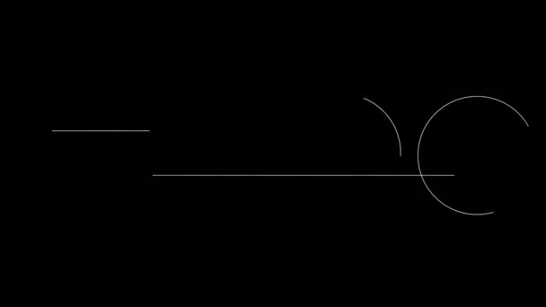 Streszczenie tła w animacji płaskiej — Wideo stockowe