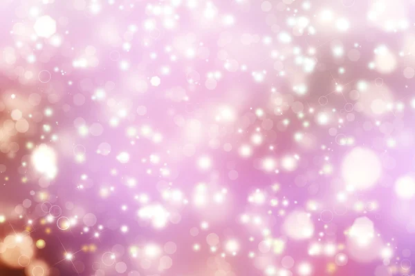 Glittery beautiful bokeh background with stars — Stock Photo, Image