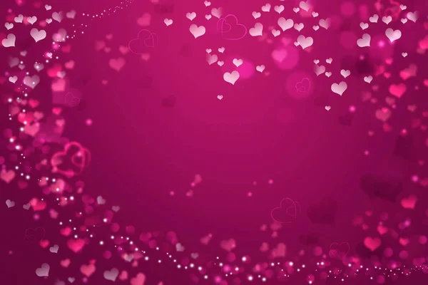 Valentijnshart Abstract Paarse Achtergrond Gelukkige Valentijnsdag Wenskaart — Stockfoto