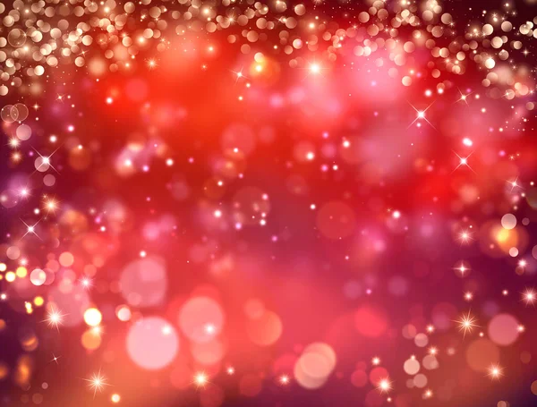 Eleganckie Czerwone Tło Świąteczne Złotym Brokatem Gwiazdami — Zdjęcie stockowe