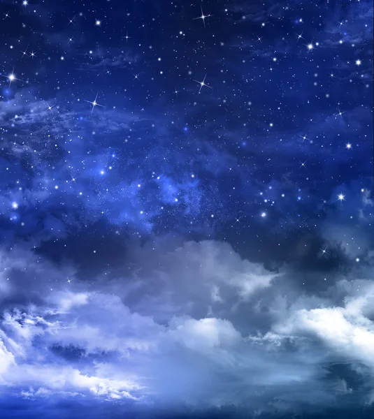 Звездное небо в открытом космосе — стоковое фото