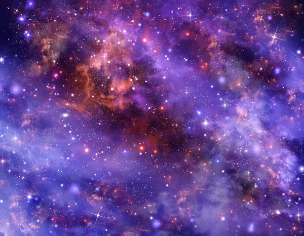 Έναστρο νυχτερινό ουρανό βαθύ διάστημα — Φωτογραφία Αρχείου