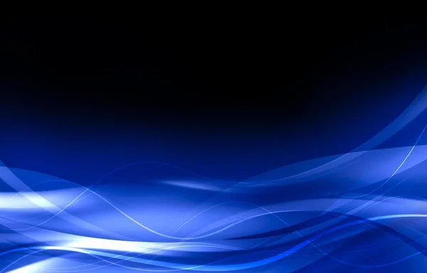 Eleganter blauer Hintergrund mit Wellen — Stockfoto