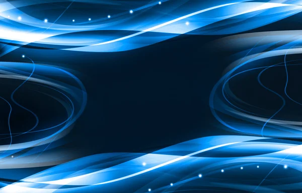 Fundo azul elegante com ondas — Fotografia de Stock