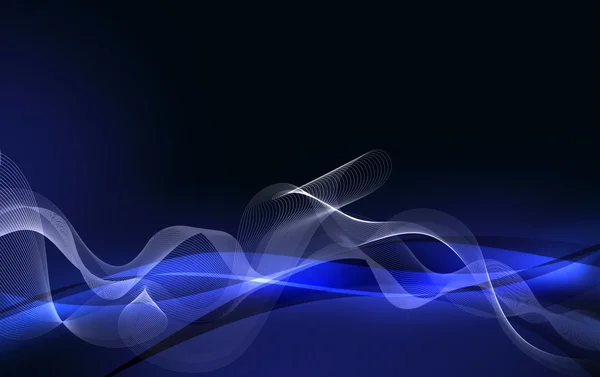 Элегантный синий фон с волнами — стоковое фото