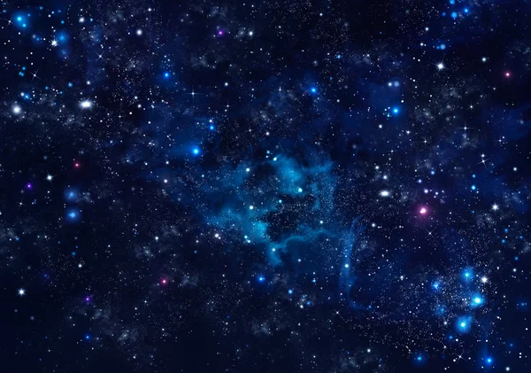Звездное небо в открытом космосе — стоковое фото