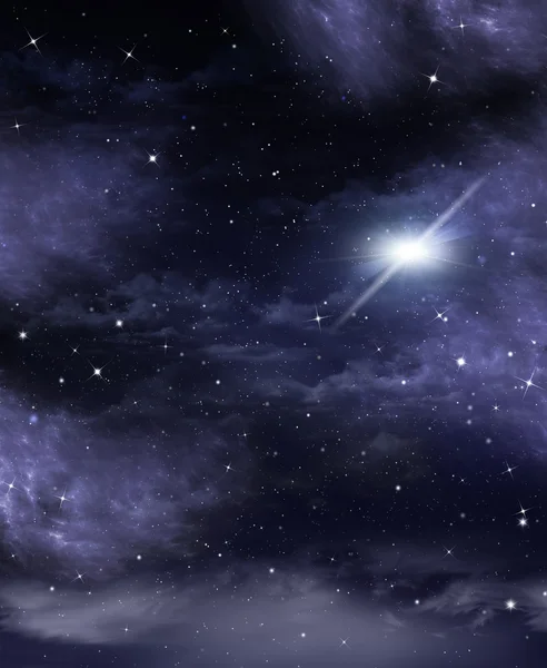Υπόβαθρο του νυχτερινού ουρανού — Φωτογραφία Αρχείου