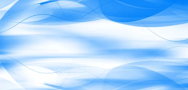 Fundo azul abstrato com linhas onduladas — Fotografia de Stock