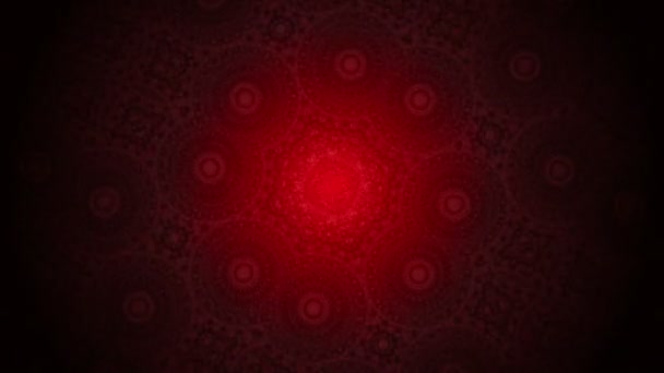 Святкові червоні абстрактним фоном, калейдоскоп — стокове відео
