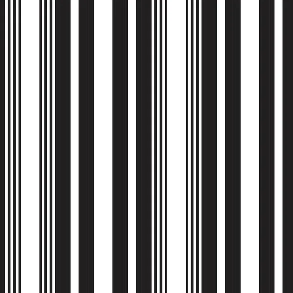 Black White Vertical Striped Seamless Pattern Background Suitable Fashion Textiles — Stock Vector