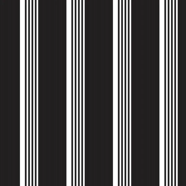 Fondo Patrón Inconsútil Rayado Vertical Blanco Negro Adecuado Para Textiles — Vector de stock