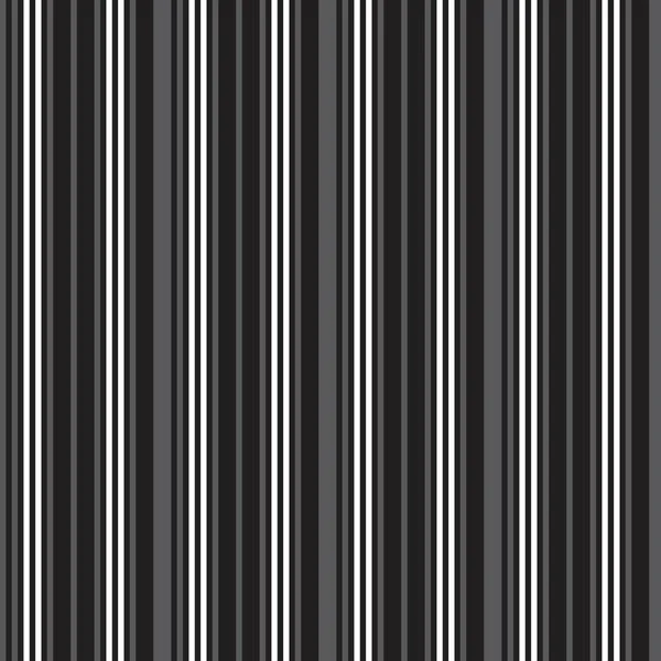 Fondo Patrón Inconsútil Rayado Vertical Blanco Negro Adecuado Para Textiles — Vector de stock