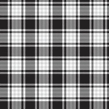 Siyah ve Beyaz Glen Ekose desenli, moda tekstil ve grafikleri için uygun.