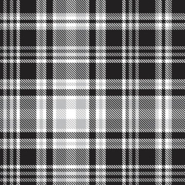 Siyah ve Beyaz Glen Ekose desenli, moda tekstil ve grafikleri için uygun.