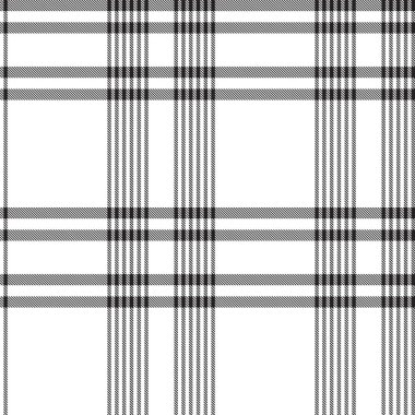 Siyah ve Beyaz Glen Ekose desenli, moda tekstil ve grafikleri için uygun.