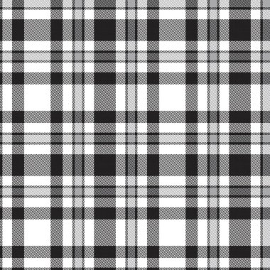 Siyah ve Beyaz Glen Ekose desenli, moda tekstil ve grafikleri için uygun.
