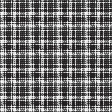 Siyah ve Beyaz Glen Ekose desenli, moda tekstil ve grafikleri için uygun.