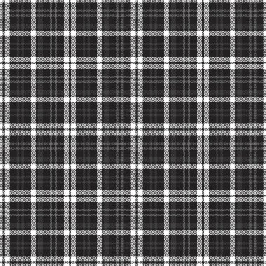 Siyah ve Beyaz Glen Ekose desenli, moda tekstil ve grafikleri için uygun.