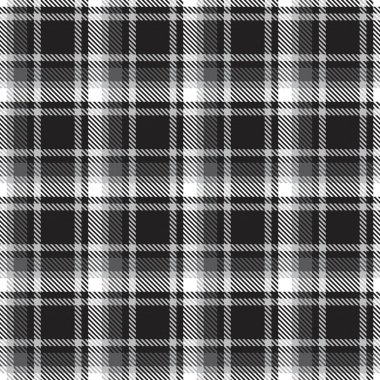 Siyah ve Beyaz Glen Ekose desenli, moda tekstil ve grafikleri için uygun.