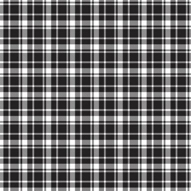 Siyah ve Beyaz Glen Ekose desenli, moda tekstil ve grafikleri için uygun.
