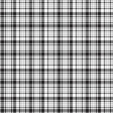 Siyah ve Beyaz Glen Ekose desenli, moda tekstil ve grafikleri için uygun.
