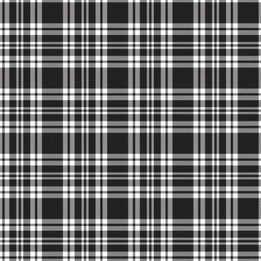 Siyah ve Beyaz Glen Ekose desenli, moda tekstil ve grafikleri için uygun.