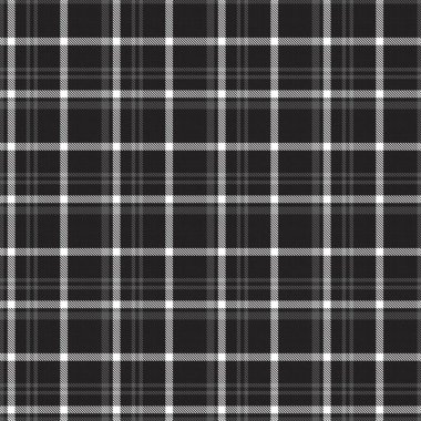 Siyah ve Beyaz Glen Ekose desenli, moda tekstil ve grafikleri için uygun.