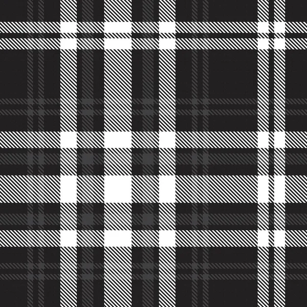 Czarno Biały Glen Plaid Teksturowany Bezszwowy Wzór Nadaje Się Tekstyliów — Wektor stockowy