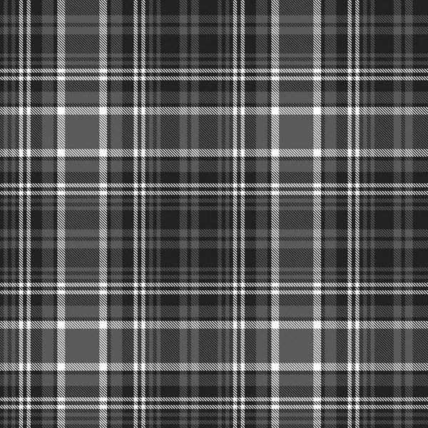 Black White Glen Plaid Texturovaný Bezešvý Vzor Vhodný Pro Módní — Stockový vektor